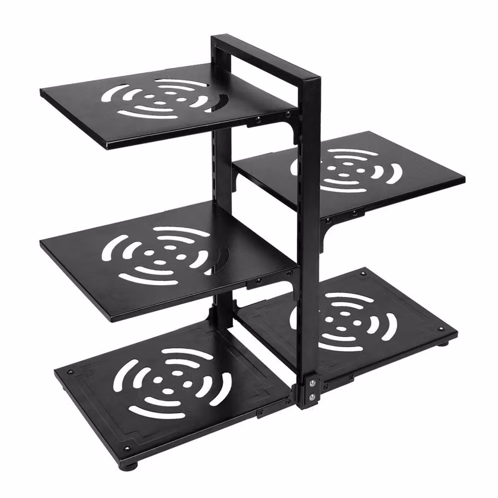 Nordara Adjustable Black Metal Kitchen Pan and Saucepan Organiser Storage Rack – 3