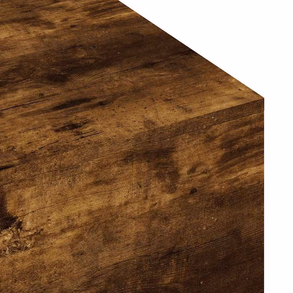 Berkfield Home Modern Rectangular Coffee Table in Smoked Oak Brown, W/D/H: 100 x 49.5 x 31 cm – 5
