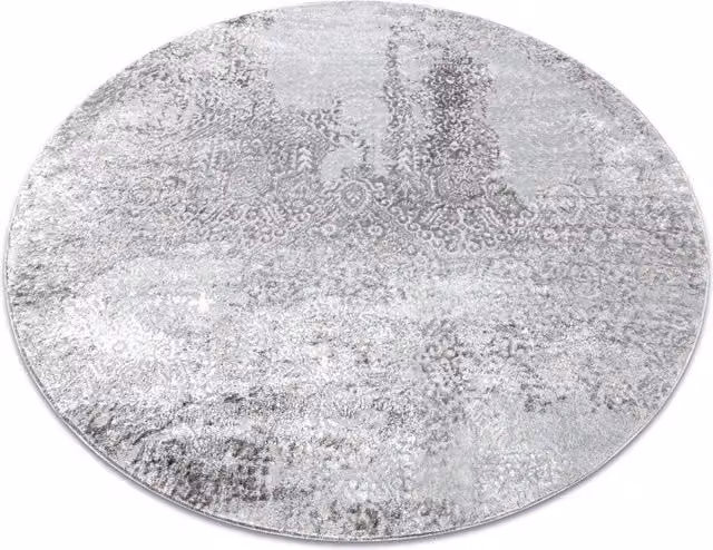 RugsX Mefe Round Grey Stone Look Modern Rug, Diameter: 100 cm