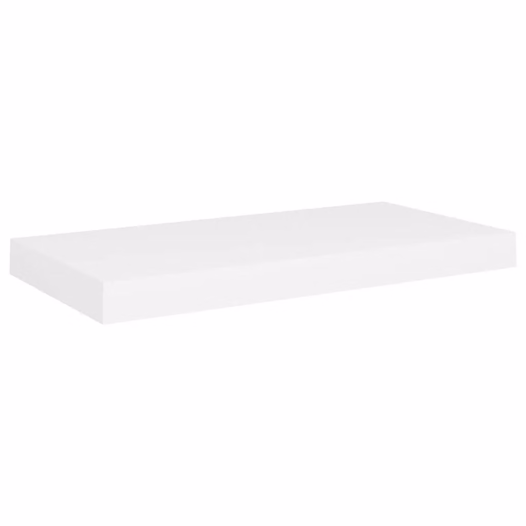 Berkfield Home White Floating Wall Shelf, W: 50 cm, D: 23 cm, H: 3.8 cm – 2