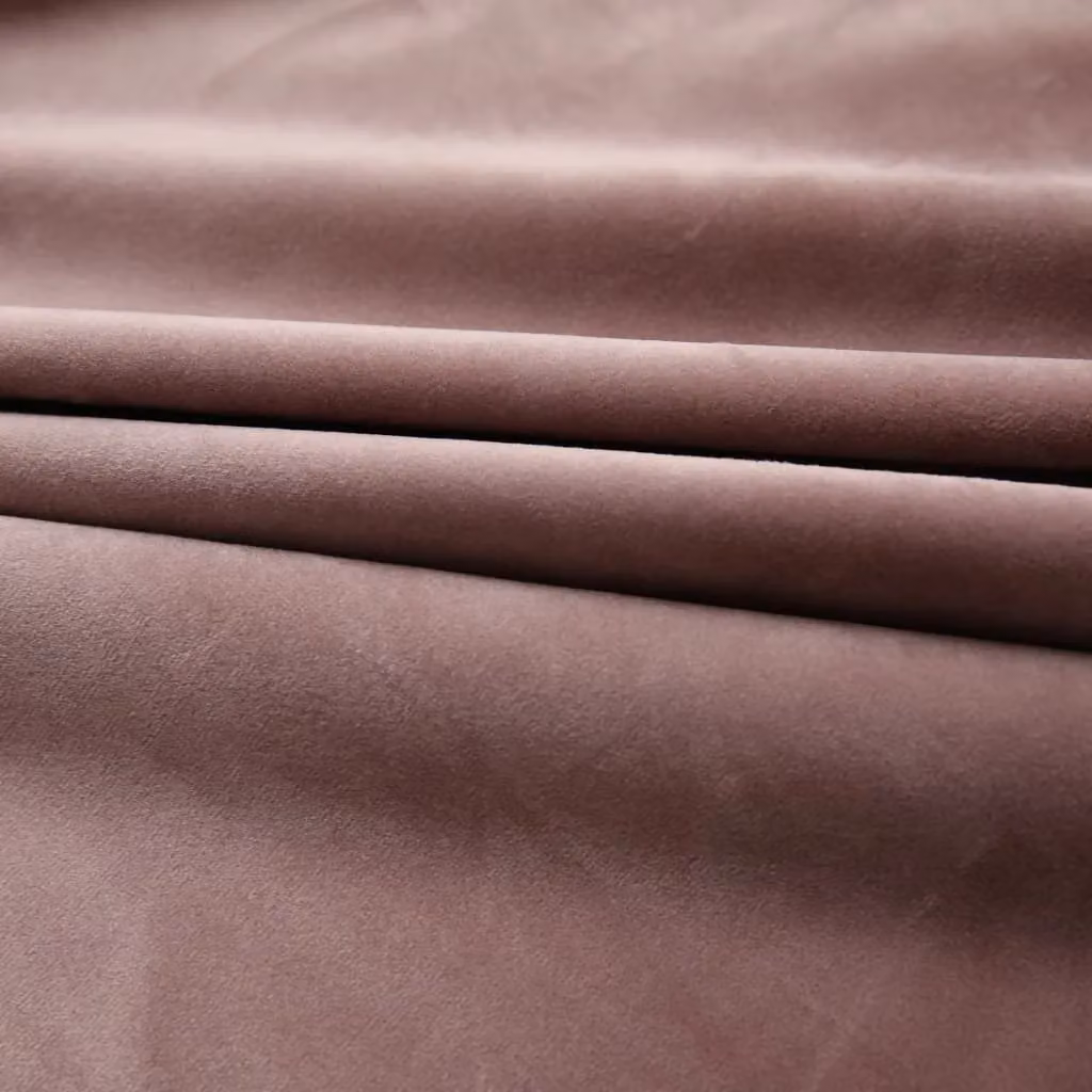 Berkfield Home Blackout Velvet Curtains in Antique Pink, 2 Pack with Hooks, W: 140 cm, H: 175 cm – 2