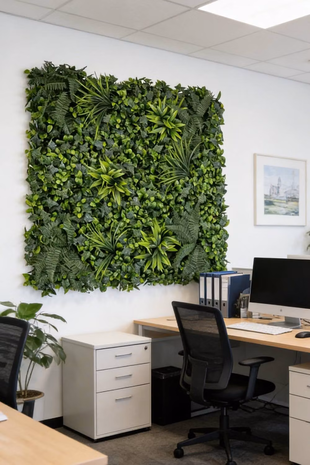 ExtraStar Lush Faux Greenery Wall Panel in Green – 2