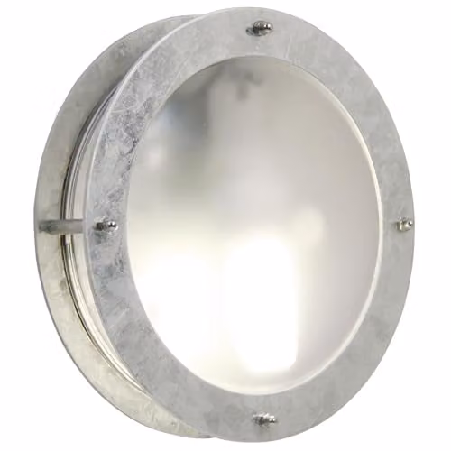 Nordlux Malte Outdoor Wall Light in Silver Galvanised Steel with E27 Socket and IP54 Rating
