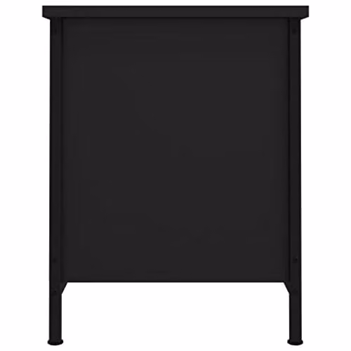 vidaXL Modern Black TV Cabinet with Doors, W: 60 cm, D: 35 cm, H: 45 cm – 4