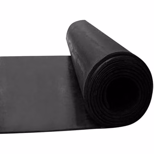 Ark Mat Smooth Rubber Flooring Matting, Black, W: 1 m, L: 5 m, Thickness: 0.5 cm