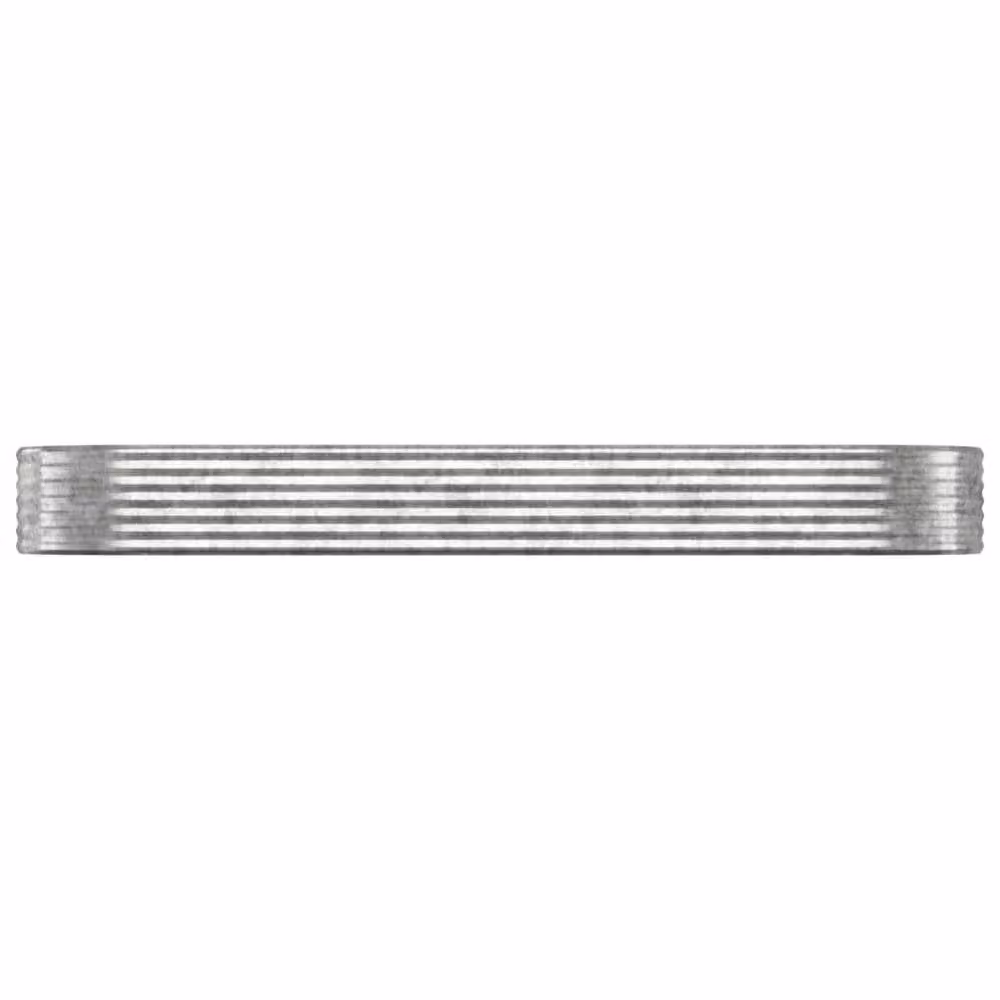Berkfield Home Garden Powder-coated Steel Raised Bed in Silver, W/D/H: 322 x 100 x 36 cm – 3
