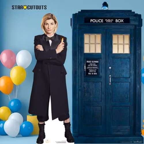 Star Cutouts SC1188 Doctor Who Thirteenth Doctor TARDIS Large Blue Cardboard Cutout – 5