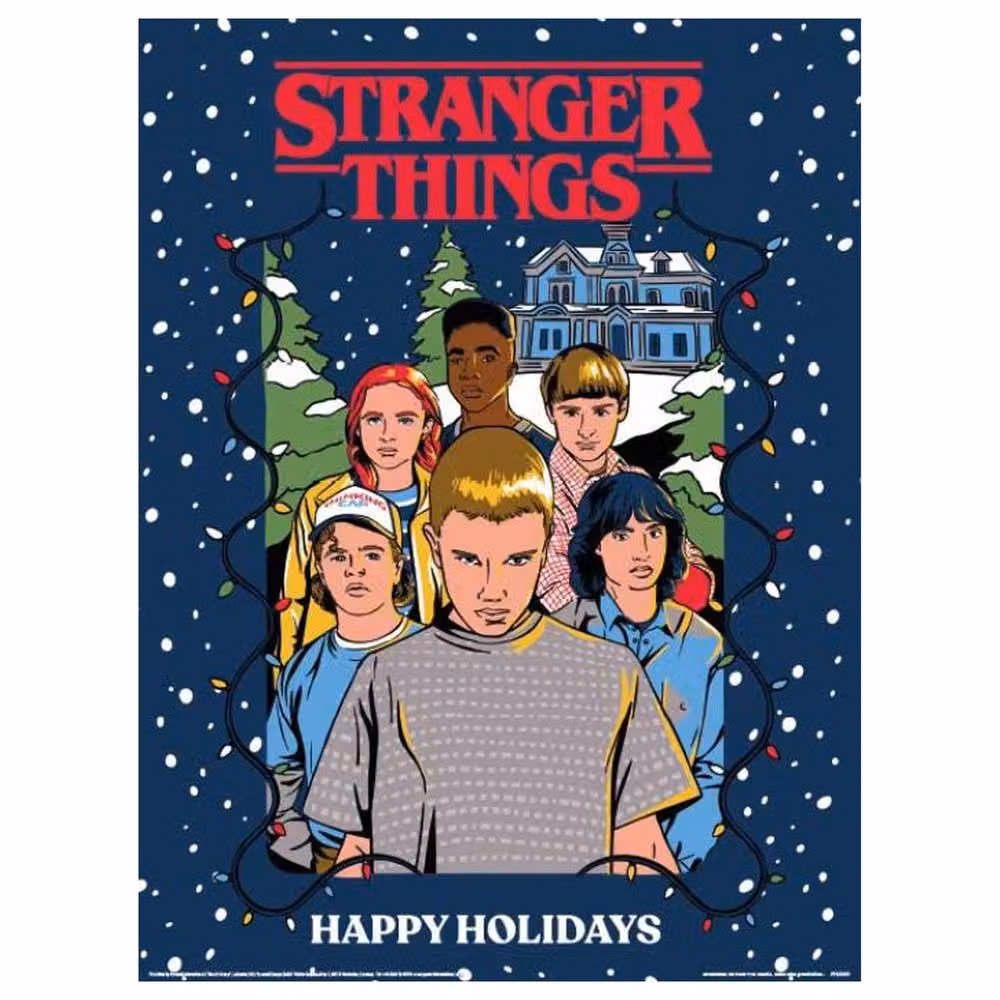 Stranger Things Happy Holidays Framed Multicolour Paper Poster – 2