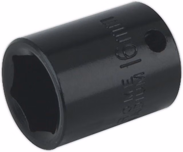 Loops 16mm Forged Impact Socket 3/8 Inch Sq Drive Chrome-Vanadium Wrench Socket – 1