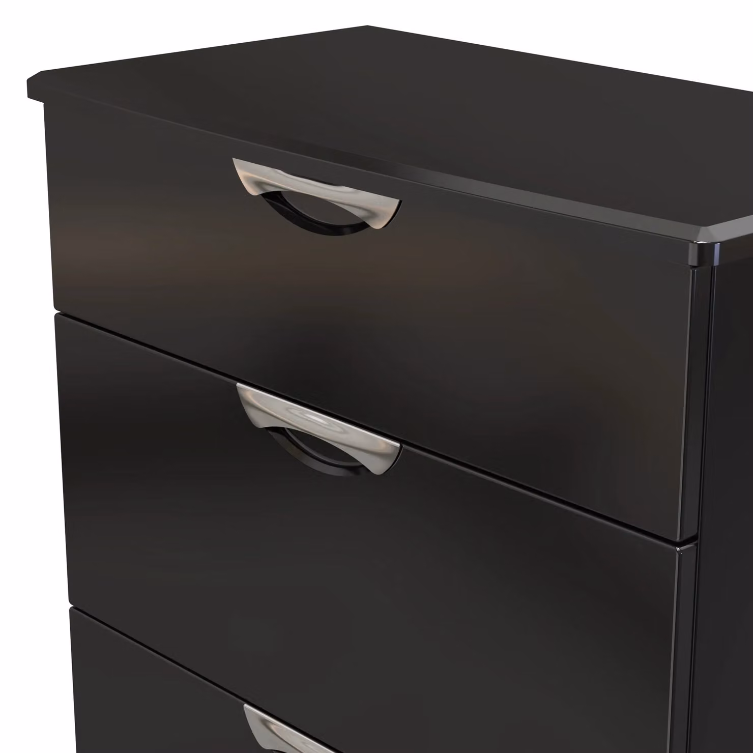 2 U Holborn 3 Drawer Deep Chest in Black – 4