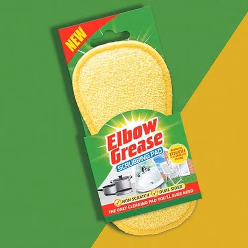 Elbow Grease Non-Scratch Dual Sided Scrubbing Pad in Yellow – 1