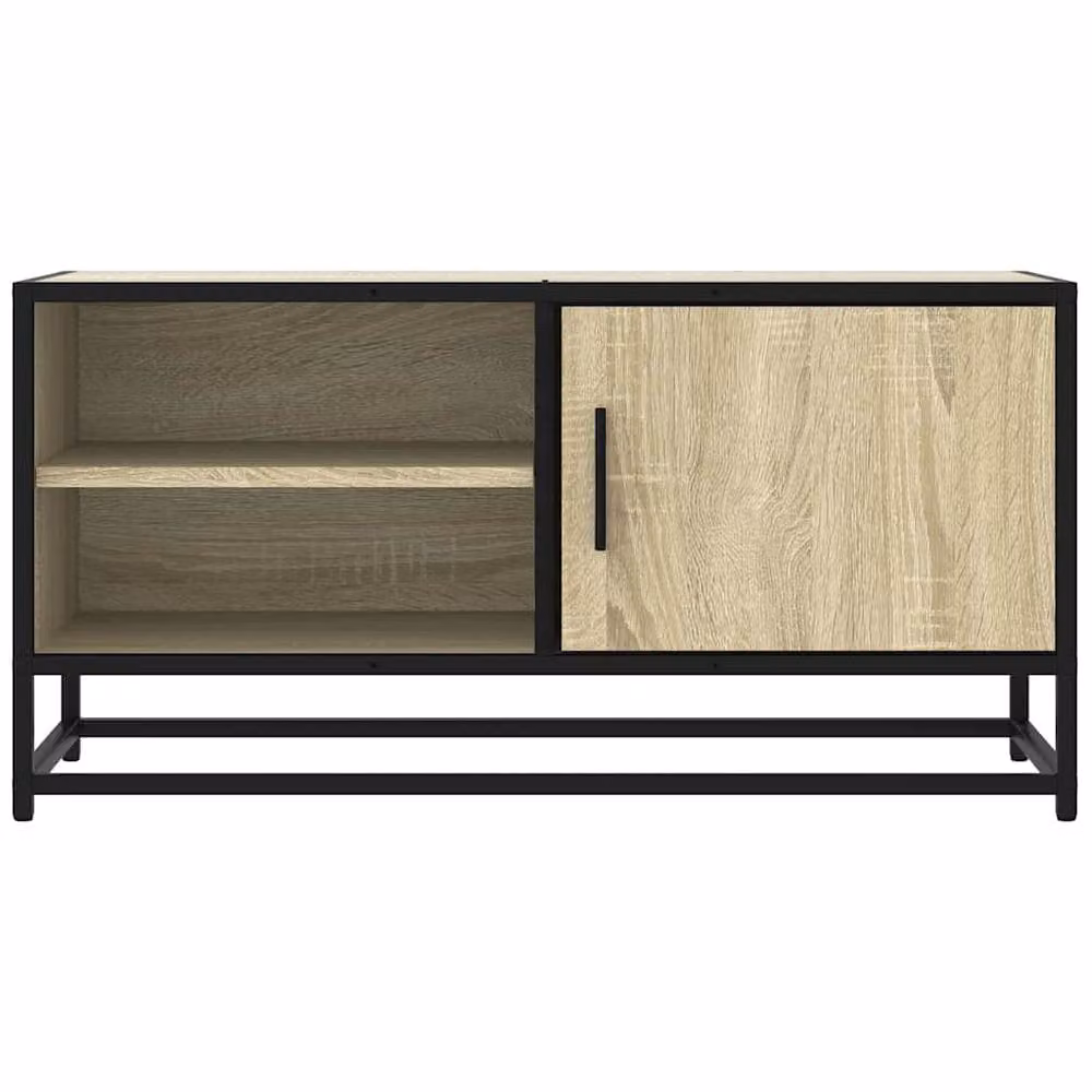 Berkfield Home Industrial TV Cabinet in Sonoma Oak, W/D/H: 80 x 40 x 40 cm – 4