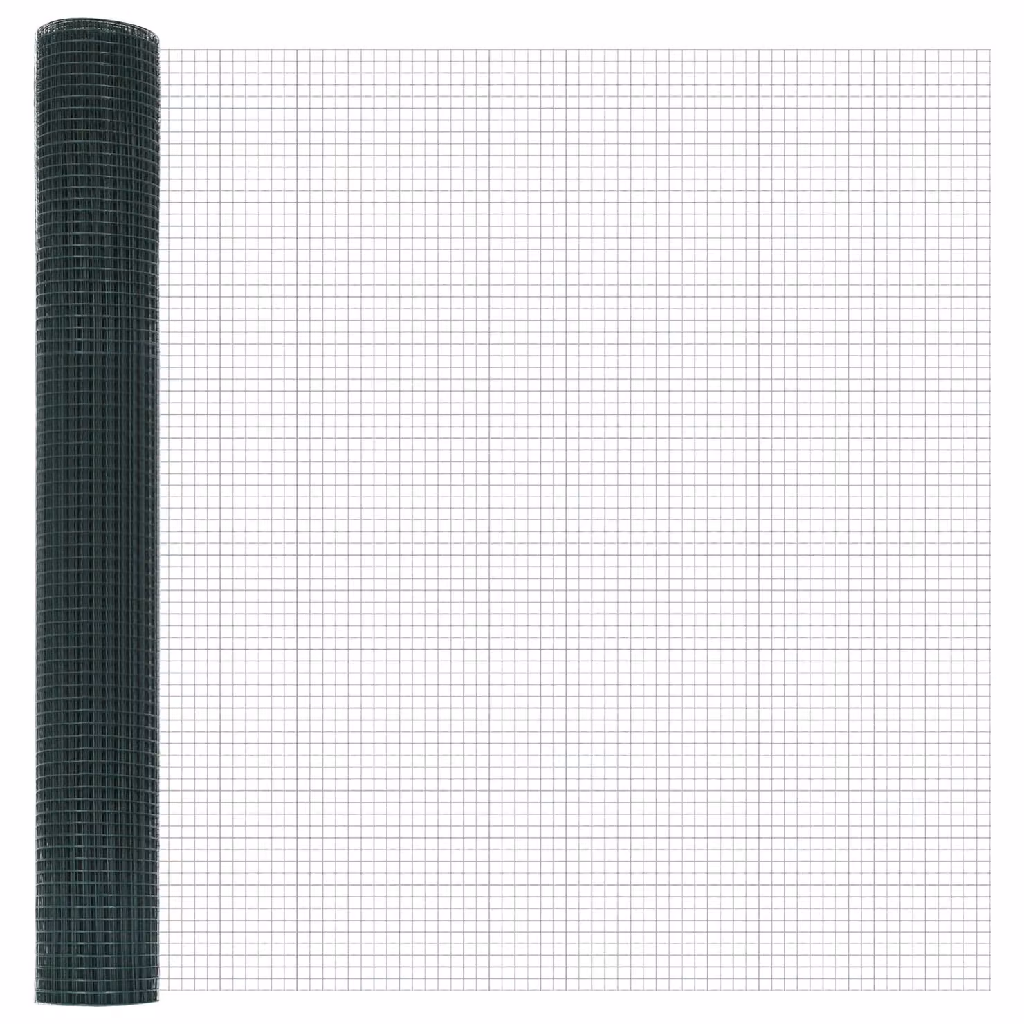 Berkfield Home Green Steel Welded Wire Fence with 13 Flanged Posts, 0.8 x 25 m – 3