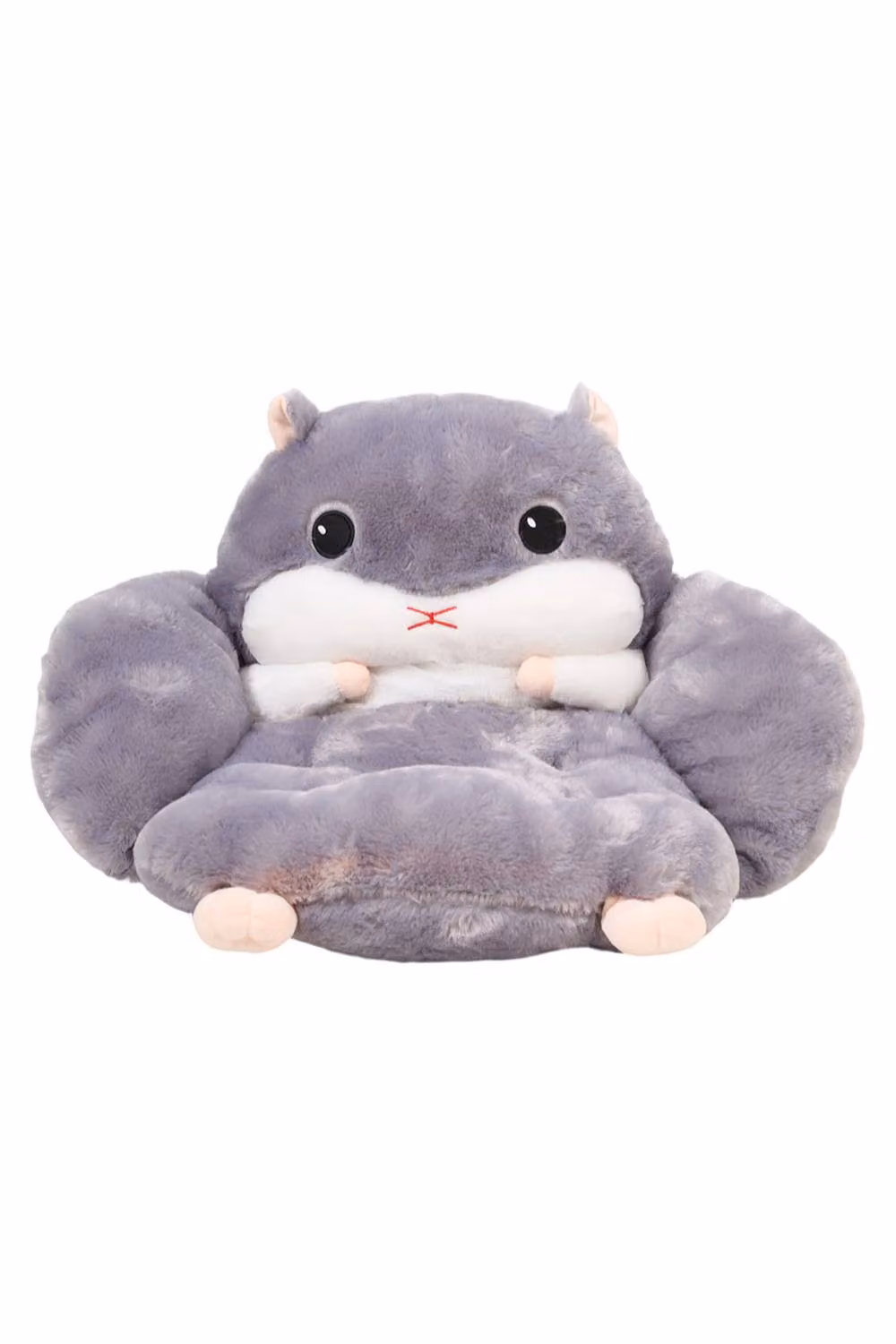 Living and Home Grey Cartoon Hamster Plush Cushion, W/D/H: 50 x 50 x 50 cm – 5