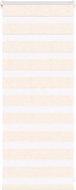 Berkfield Home Zebra Blind in Marble Beige, Polyester Fabric, W: 55 cm, H: 100 cm