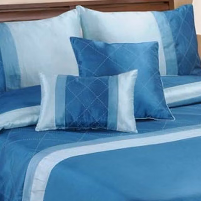 Rapport Home Monaco Graphic Square Cushion Cover, Petrol Blue, W/D/H: 43 x 43 x 43 cm