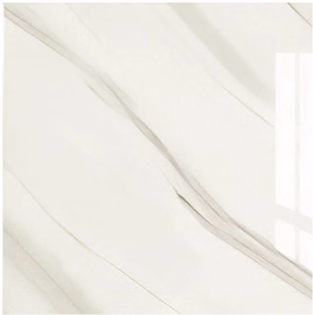 Livingandhome 10-Piece Self-Adhesive White Marble Stone-Look PVC Wallpaper