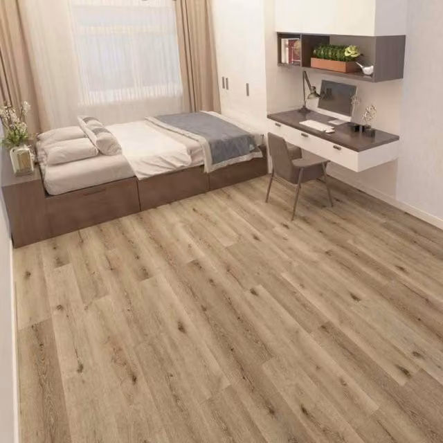 Durova Antique Oak Wood Look SPC Click System Flooring, Brown
