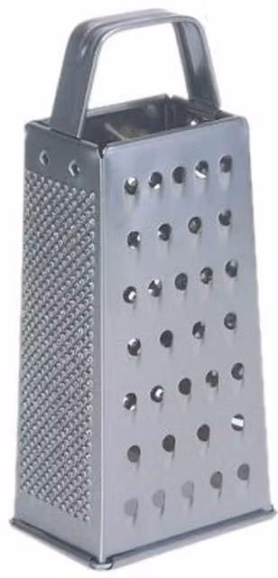 Dexam Stainless Steel Four-Sided Box Grater, Silver, 21 cm