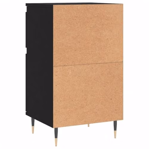 vidaXL Set of 2 Industrial Sideboards in Black, W/D/H: 40 x 35 x 70 cm – 5