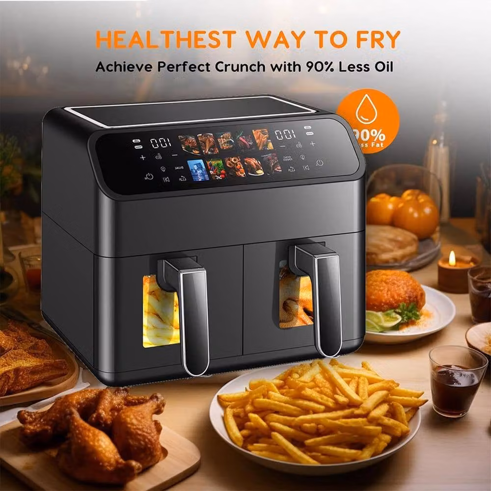 Ventryn 10L Dual Zone Digital Air Fryer Oven in Black – 5