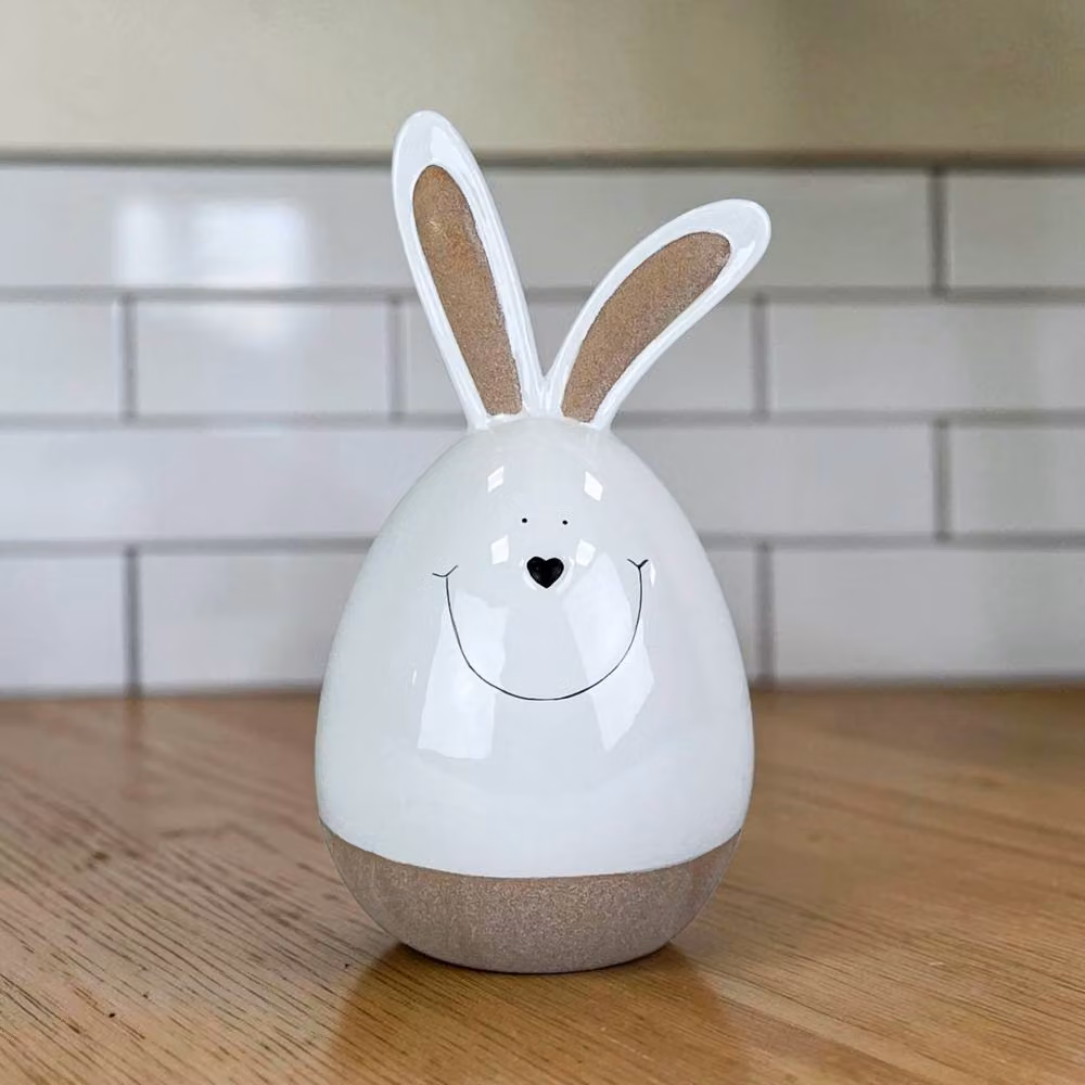 Gift Company White Ceramic Easter Rabbit Tabletop Decoration, Height: 22.5 cm – 2