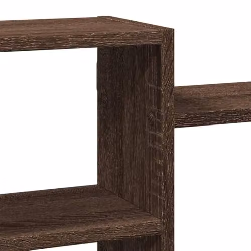 vidaXL Wall Mounted Shelf in Brown, W: 129 cm, D: 42 cm, H: 18 cm – 3