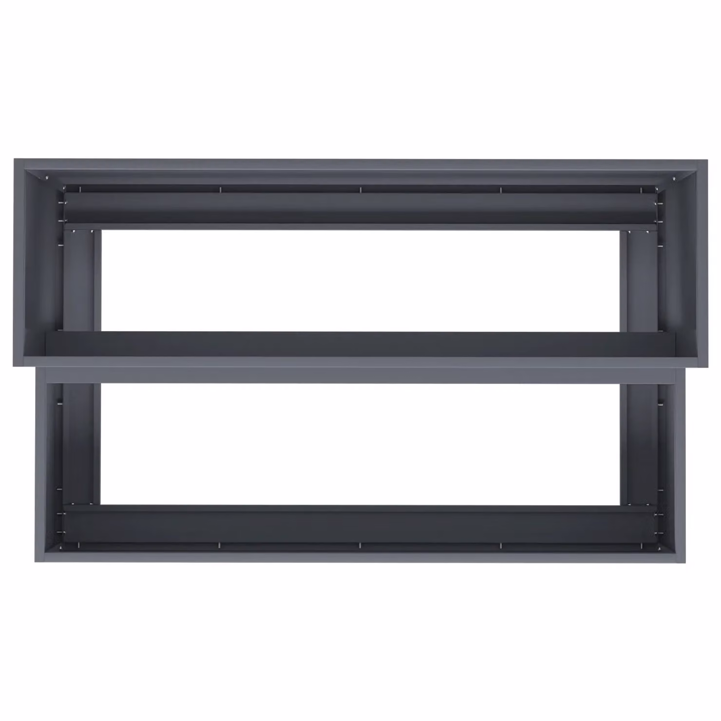 Berkfield Home 2-Tier Anthracite Plastic Garden Planter Tub W: 100 cm, D: 60 cm, H: 45 cm – 4