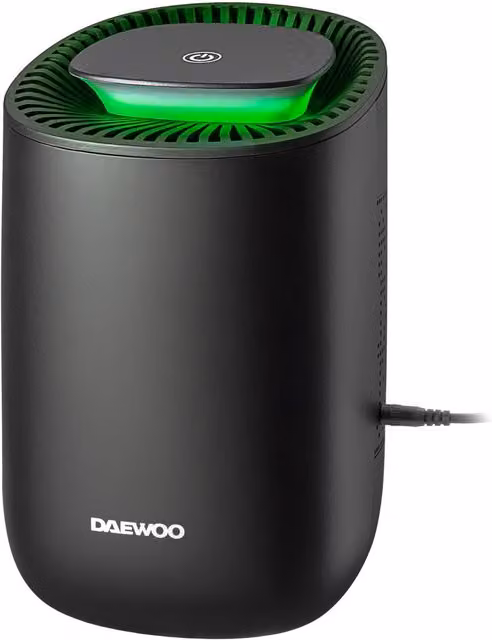 Daewoo 600ml Compact Dehumidifier in Black with Sleep Mode – 5