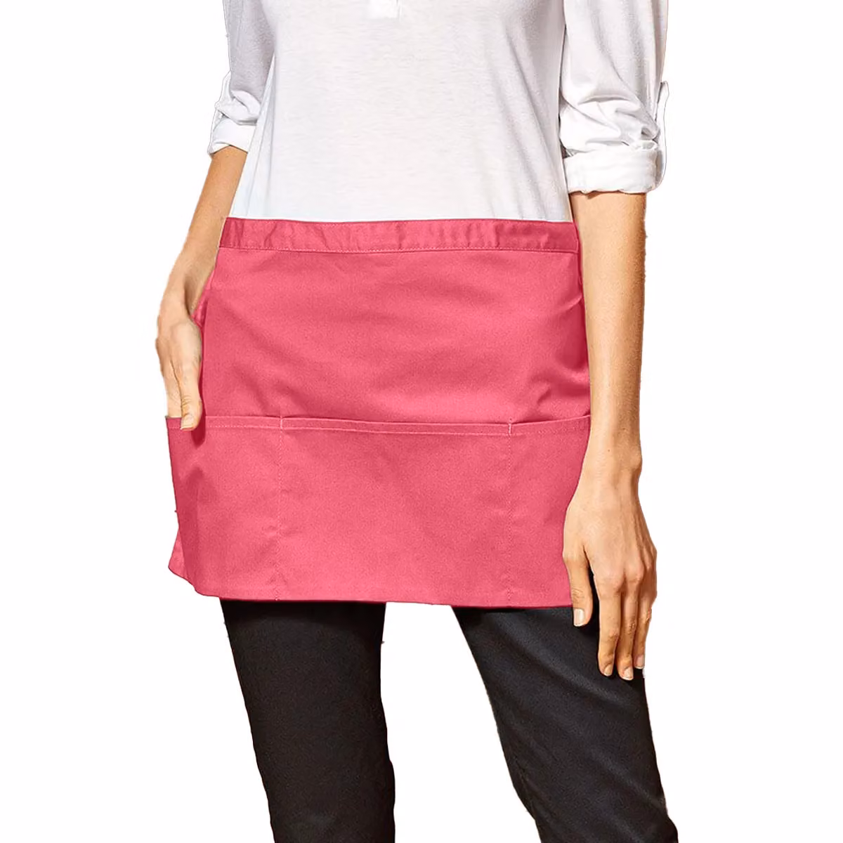 Premier Colours 3 Pocket Short Apron in Pink – 2