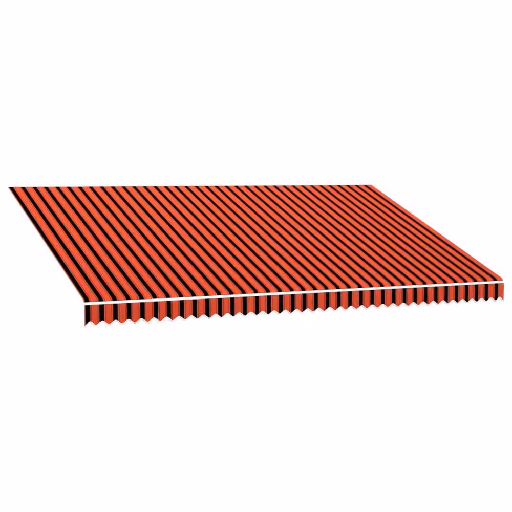 Berkfield Home Durable Polyester Awning Sunshade Canvas in Orange and Brown, W: 500 cm, D: 300 cm – 2