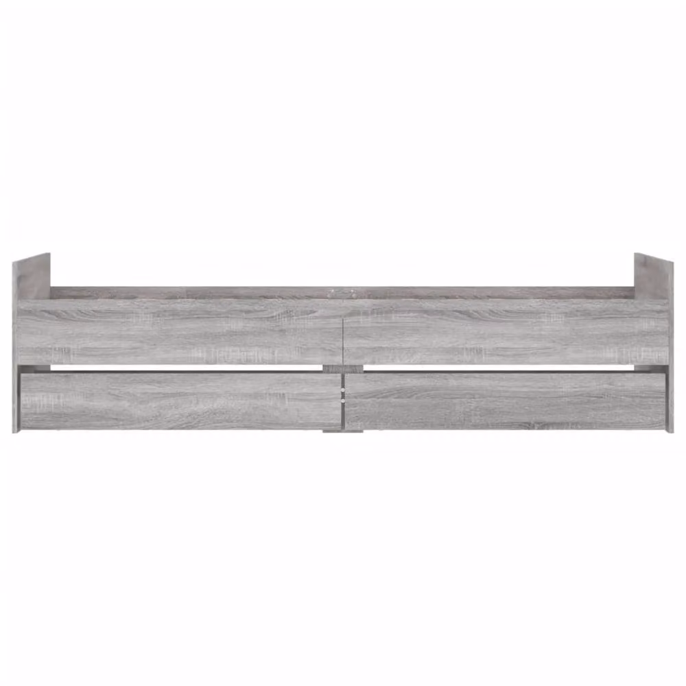 Berkfield Home Single Bed Frame with Drawers, Grey Sonoma, W/D/H: 90 x 190 cm – 2