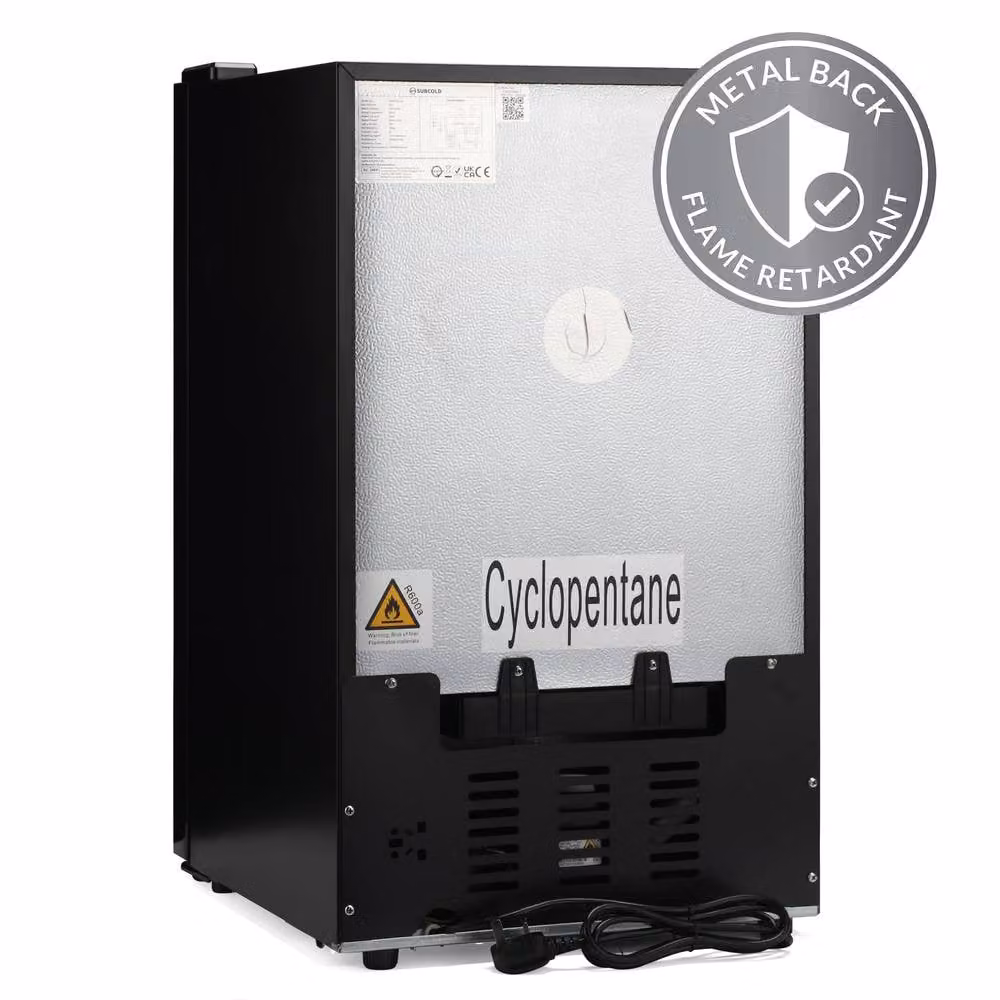 Subcold Apex70 SUB-ZERO Beer Fridge in Black with Compressor and Glass Door, Freestanding, W/D/H: 43 x 60 x 74 cm – 9