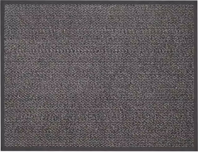 JVL Commodore Barrier Mat, Grey, W/D/H: 80 x 60 x 1 cm