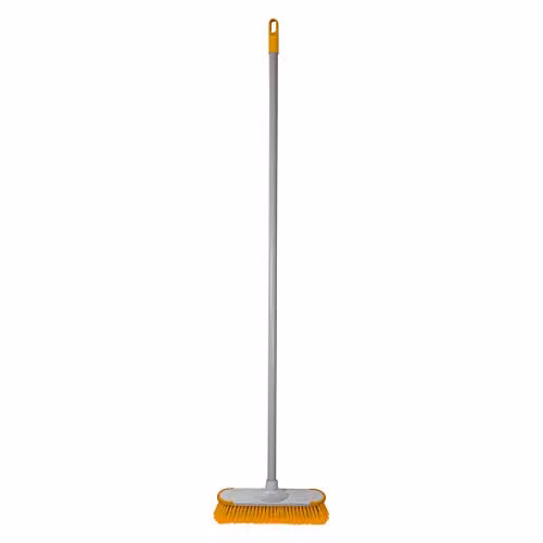 Charles Bentley Yellow Indoor Broom with Soft Flagged Bristles and Metal Handle, W/D/H: 120 x 14 x 14 cm – 1