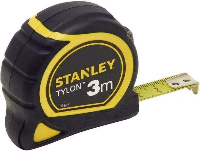 Stanley Tylon Tape Measure, Black, Pack of 12 – 1