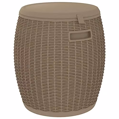 vidaXL 4-in-1 Garden Storage Box in Brown Polypropylene – 1