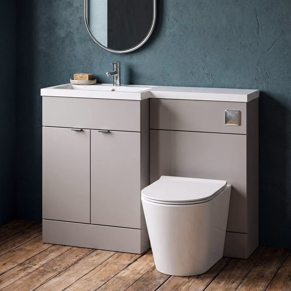 Balterley Alrewas Contemporary Grey 2 Door Left-Hand Combination Bathroom Unit – 2