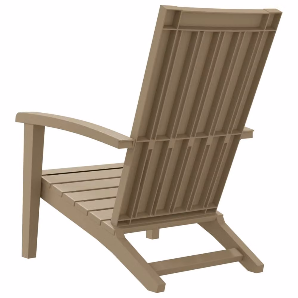 Berkfield Home Garden Adirondack Chairs, 2 Piece Set, Light Brown Polypropylene – 4