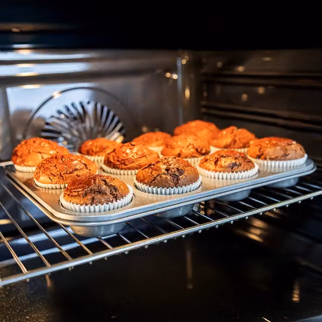 KitchenCraft Non-Stick Twelve Hole Muffin Tray, Grey