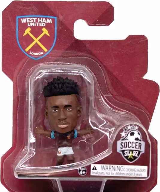 SoccerStarz West Ham Mohammed Kudus Home Kit Classic Mini Figure, Brown/Multicolour, Height: 5 cm