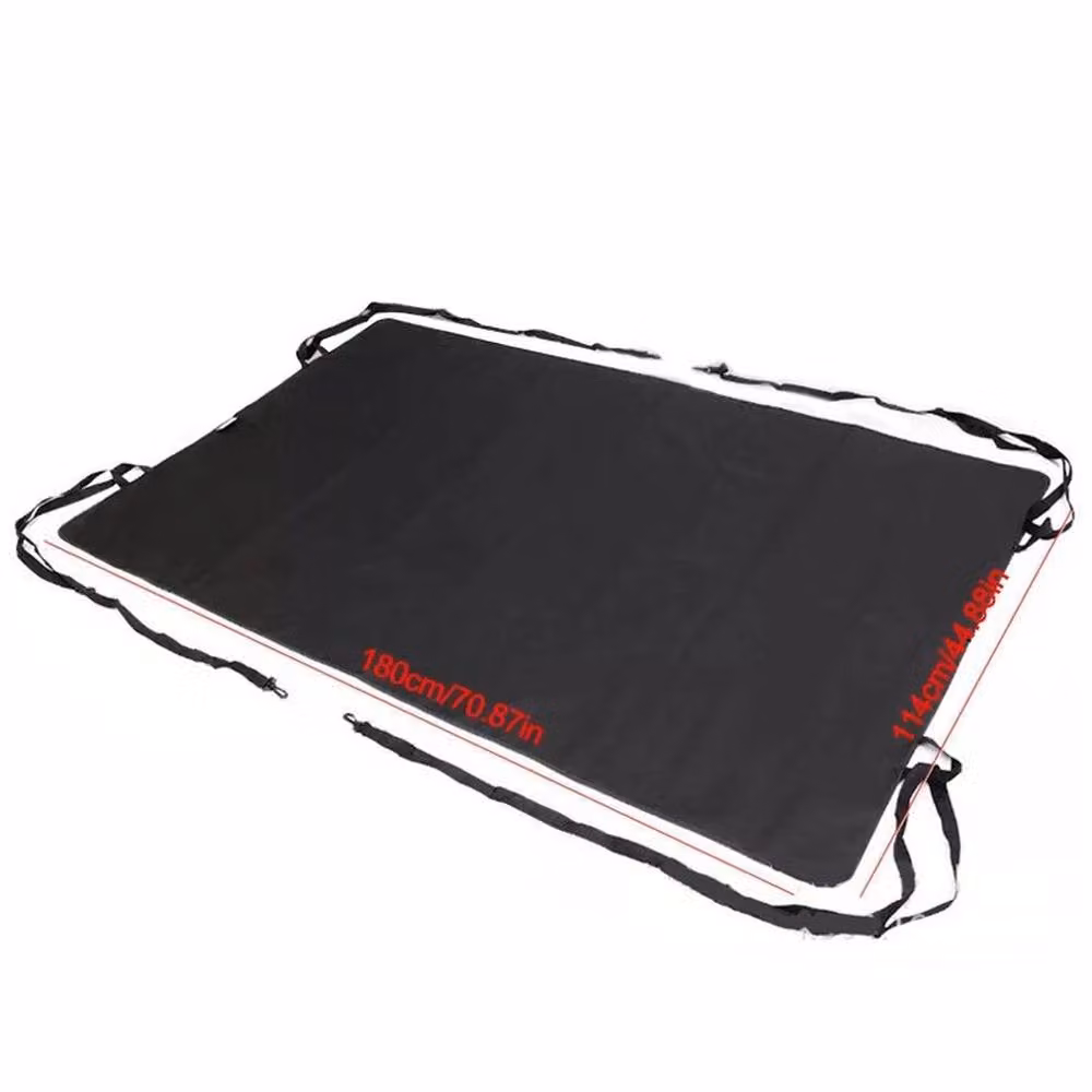 FLAVORA Universal Van Rear Barn Door Awning Cover in Black, W: 100 cm, D: 50 cm, H: 50 cm – 3