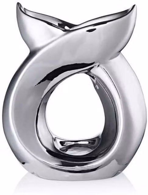 Kingsbury Gifts Ava May Cross Over Tealight Burner in Silver Chrome