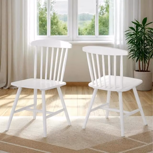 Seconique Emery Dining Chair in White Oak Wood