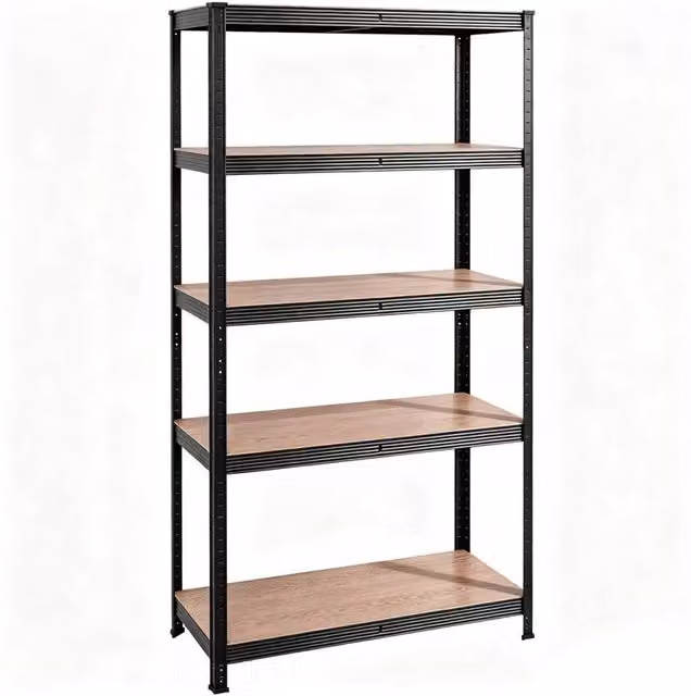 Havendro Heavy Duty 5 Tier Boltless Garage Racking Storage Shelves in Black – 1