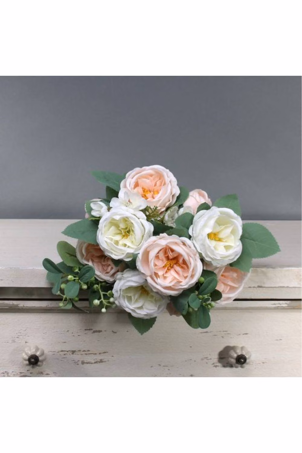 KDMD Tintagel Vintage English Rose Bush Cream Blush in Pink, White and Multicolour – 2