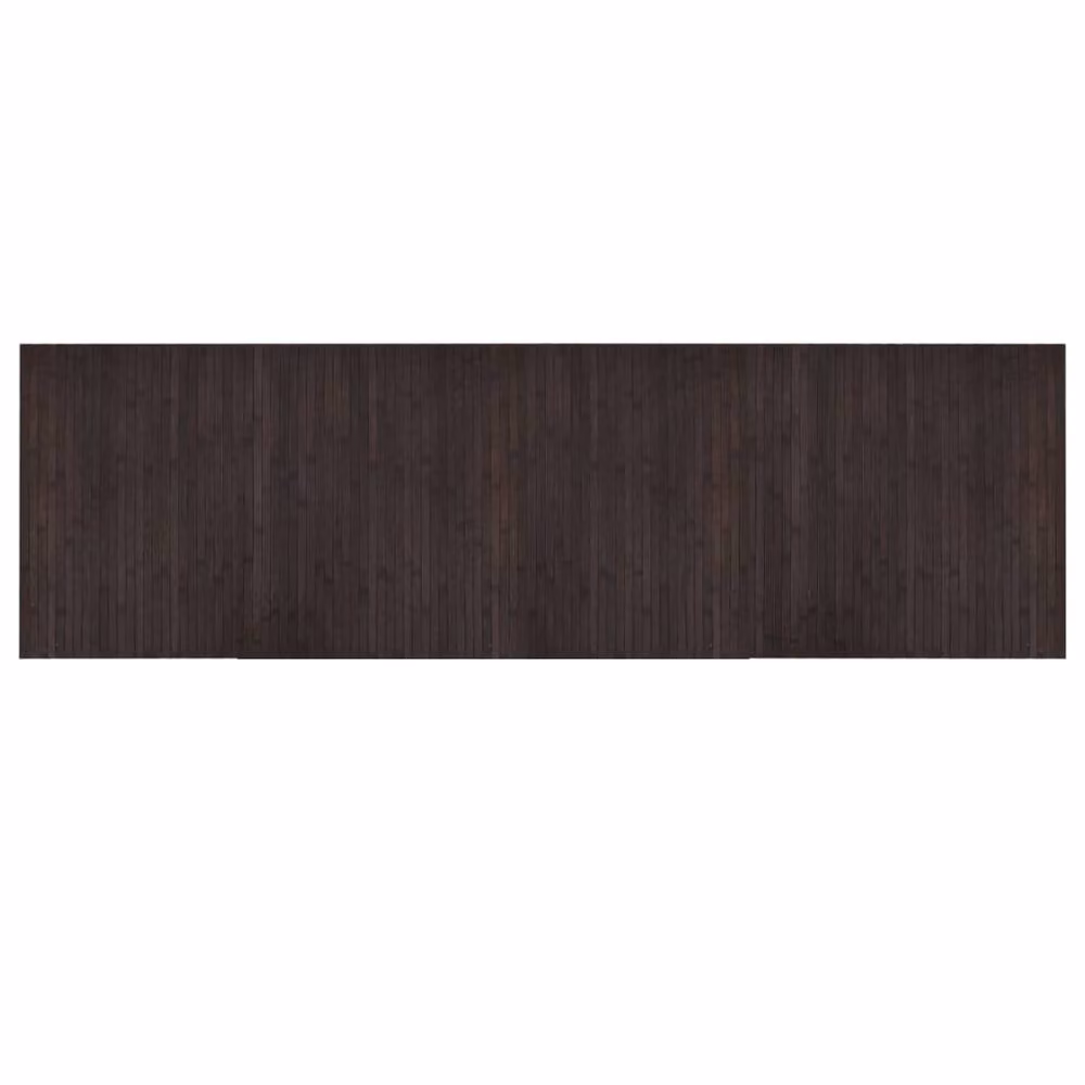 Berkfield Home Rectangular Bamboo and Polypropylene Rug, Brown, W: 60 cm, L: 200 cm – 3