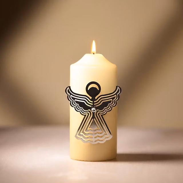 Marco Paul Silver Metal Candle Pins, Height: 8 cm