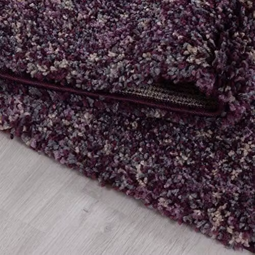 Bravich Purple Abstract Blended Shaggy Rug, W/D/H: 120 x 170 x 1 cm – 5