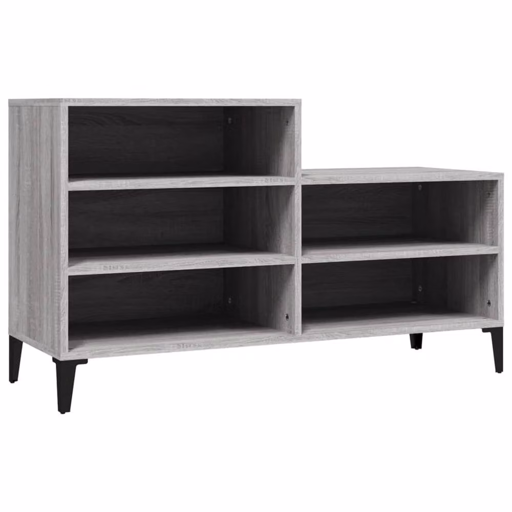 Berkfield Home Grey Sonoma Shoe Cabinet W: 102 cm, D: 36 cm, H: 60 cm – 2